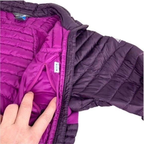 Eddie Bauer Storm Down 800 Purple Full Zip Jacket - Picture 4 of 8